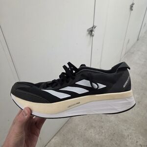 Adidas Men's Black and White Running Shoes